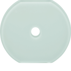 109509 Glass cover centre plate for rotary switch/spring-return push-button Serie Glas