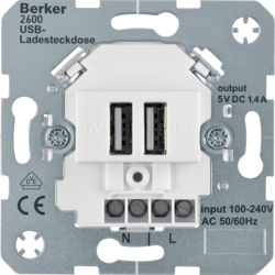 Philippi Berker mini - USB-Einbausteckdose - USB, 12V - Ferropilot