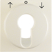 15088982 Centre plate for key push-button for blinds/key switch Berker S.1/B.3/B.7, white glossy