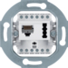 458809 FCC/TAE socket outlet 8(6)pole/6 F + N cat.3 Communication technology,  polar white matt