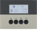 85745173 KNX radio blind time switch quicklink with display,  Berker K.5, stainless steel matt,  lacquered
